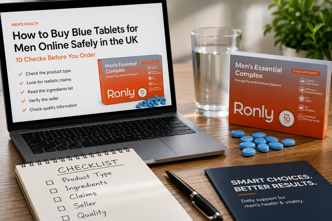 How to Buy Blue Tablets for Men Online Safely in the UK: 10 Checks Before You Order