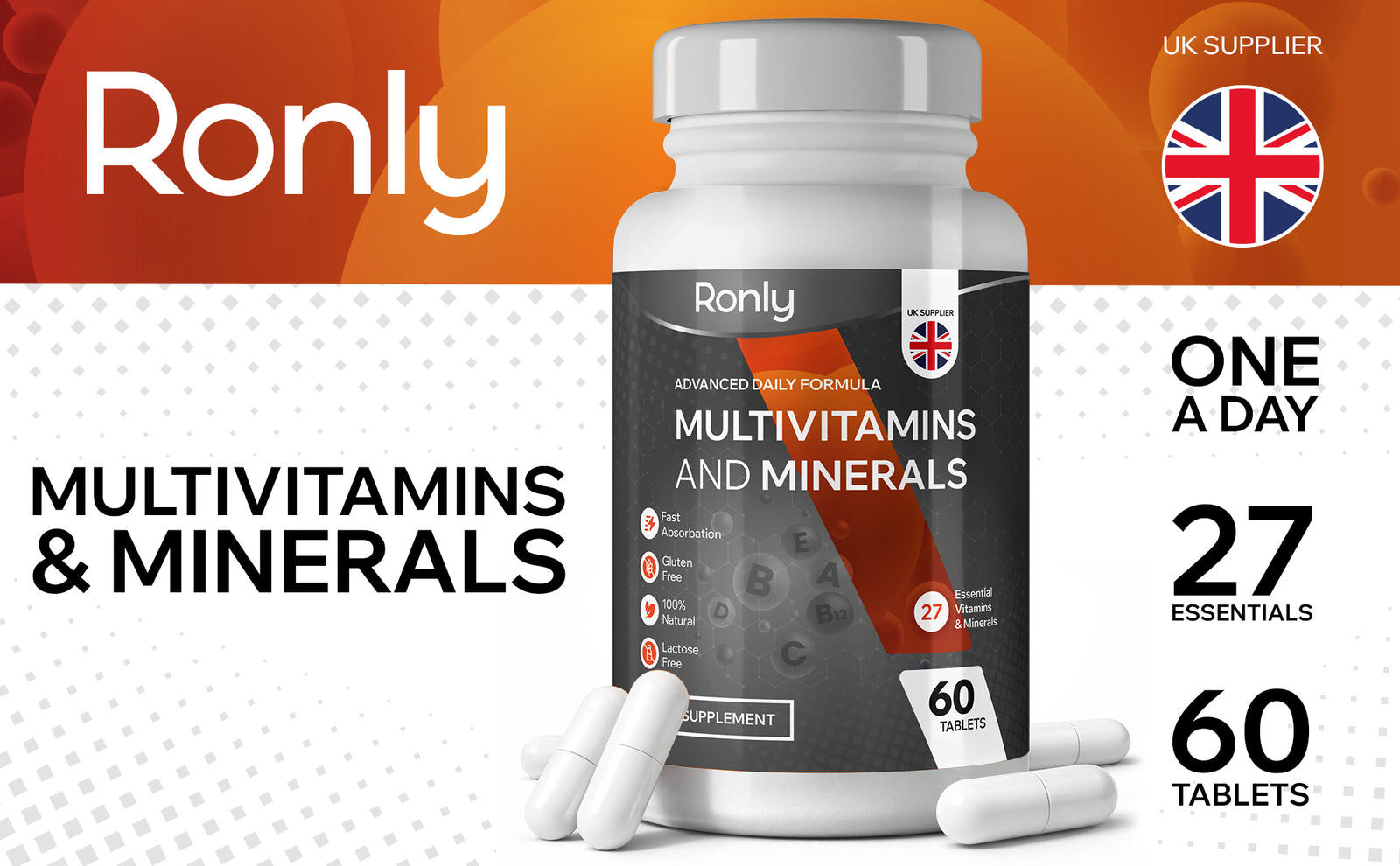 Multivitamins & Minerals  (27 Essential Nutrients)
