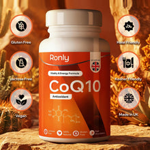 Ronly CoQ10 Supplement 100mg - 30 Capsules | Co Enzyme Q10 (Ubiquinone)