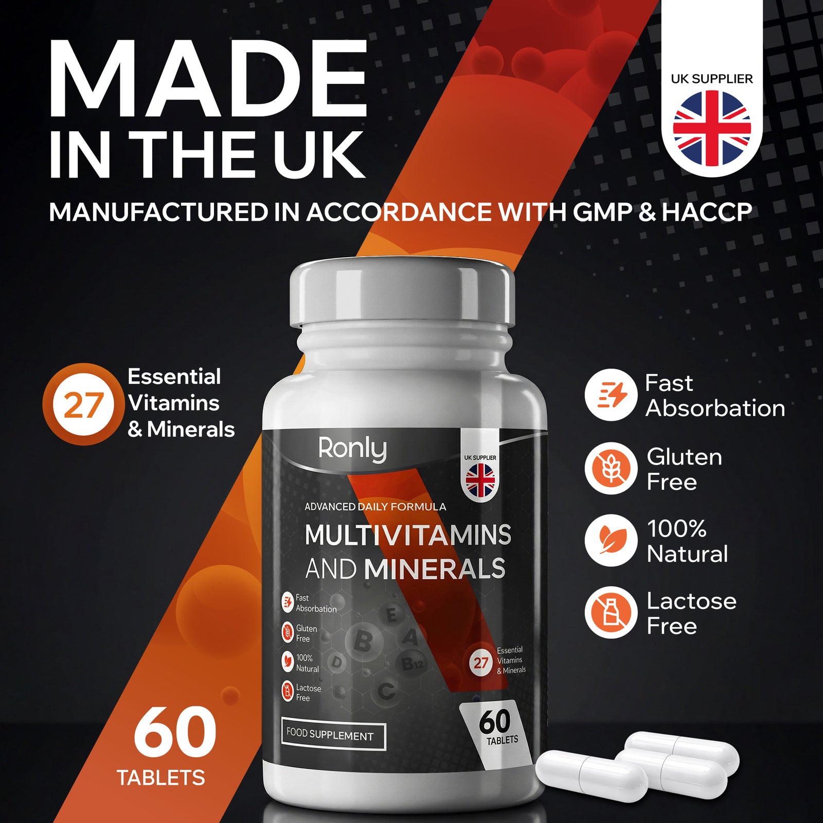 Multivitamins & Minerals  (27 Essential Nutrients)