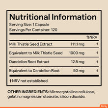 Ronly Milk Thistle 1000mg with Dandelion Root – 120 Capsules