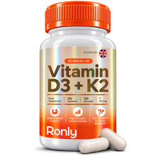 Ronly Vitamin D3 4000 IU + K2 MK-7 – 120 Capsules