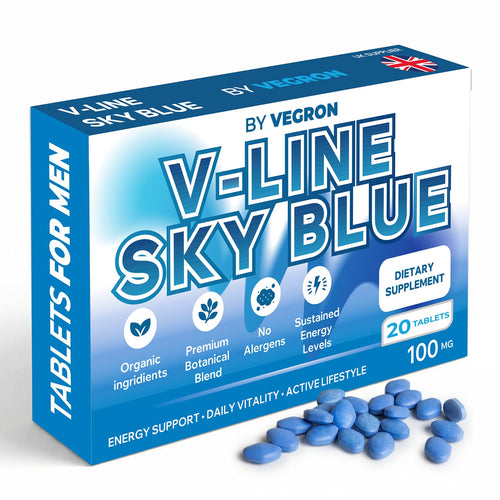 Vegron V-Line Sky Blue – Herbal Supplement for Men