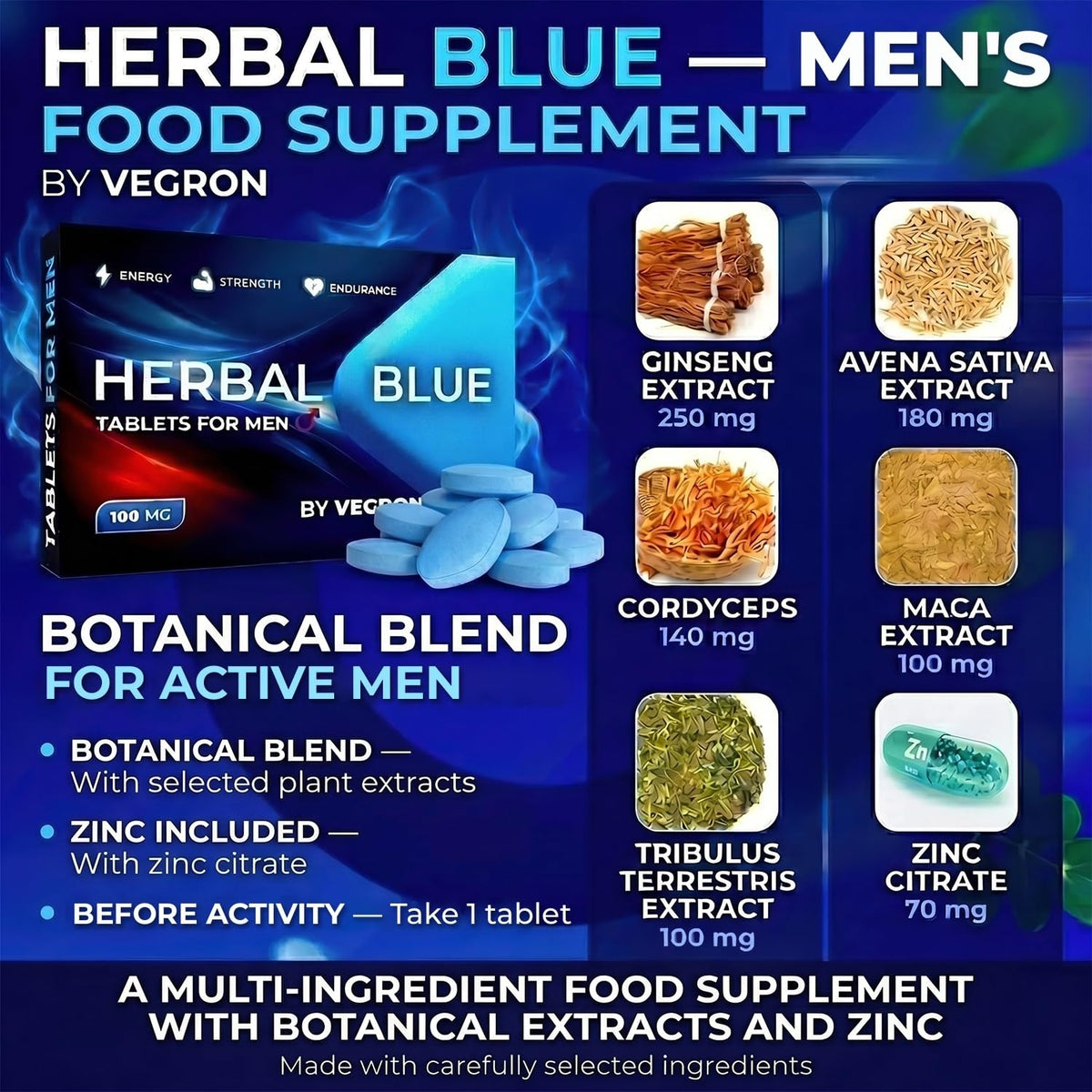 Vegron Herbal Blue – Men's Daily Support