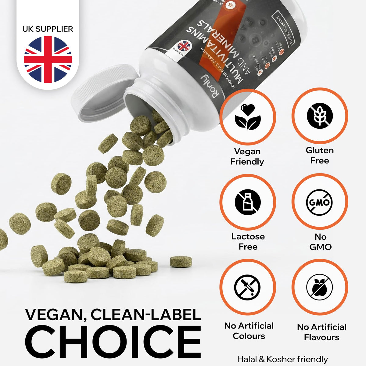 Ronly Multivitamins & Minerals – 60 One-a-Day Tablets