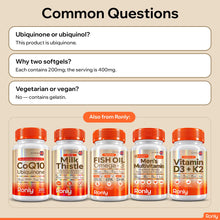 Ronly CoQ10 400mg – 60 Softgels with Vitamin E