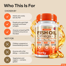 Ronly Omega-3 Fish Oil Triple Strength 1800mg – 120 Softgels