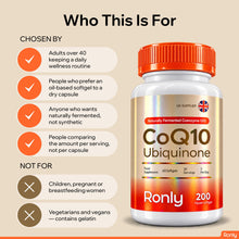 Ronly CoQ10 400mg – 60 Softgels with Vitamin E