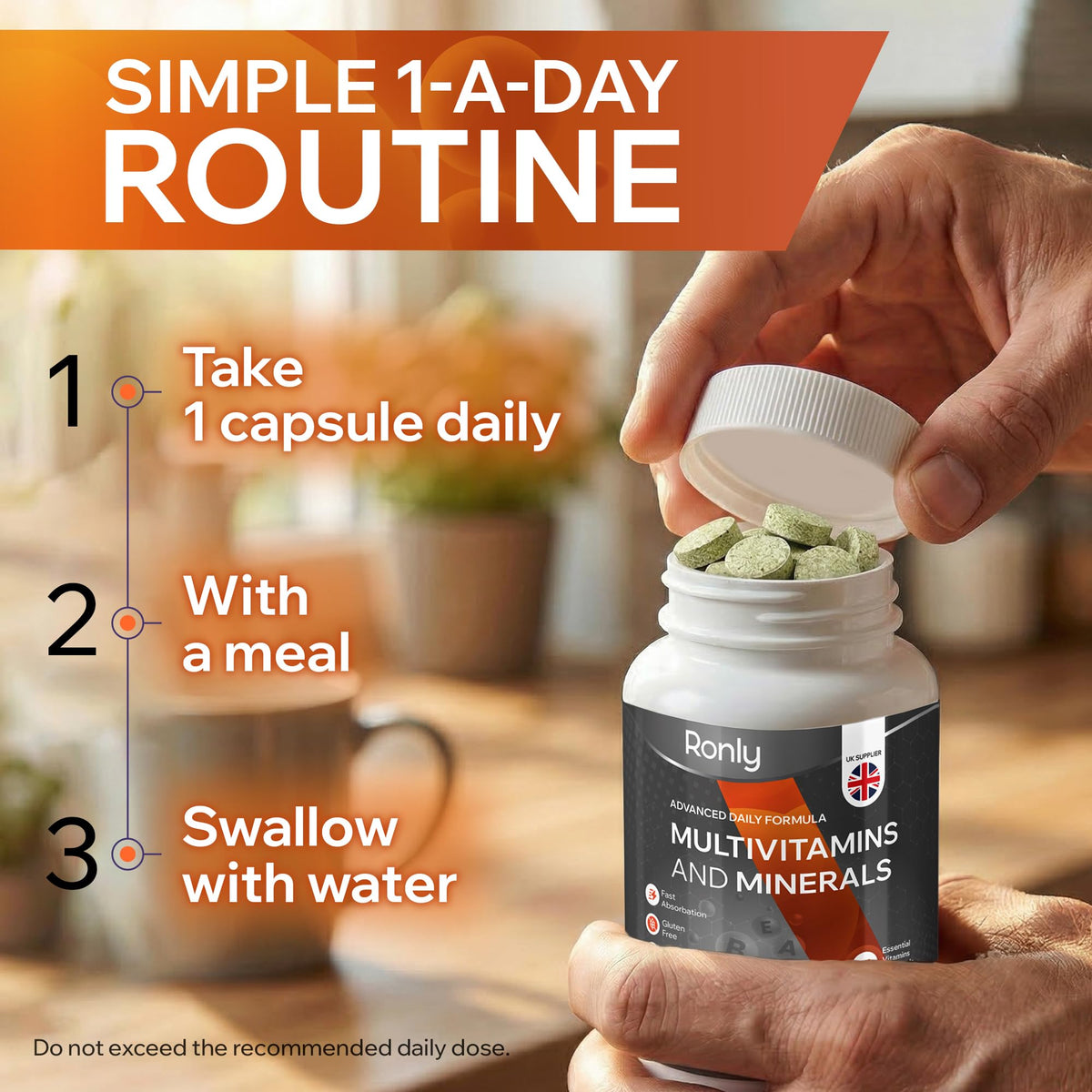 Ronly Multivitamins & Minerals – 60 One-a-Day Tablets
